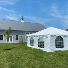 20x20 white tent rental bowleys quarters md 002