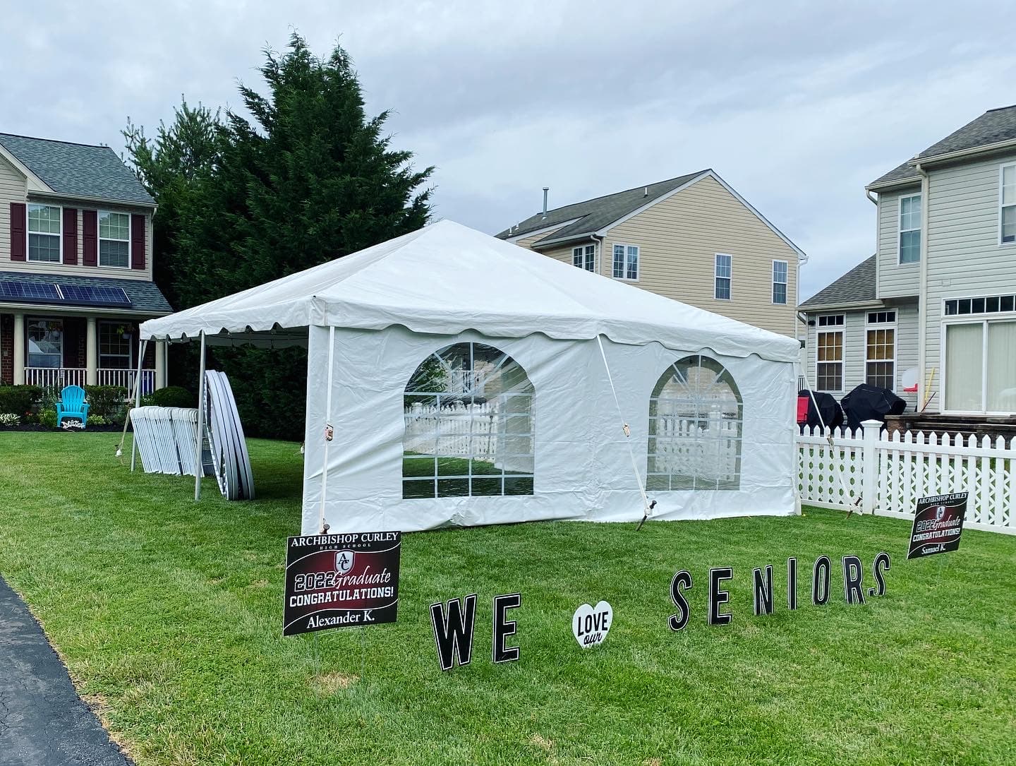 20x20 white tent rental