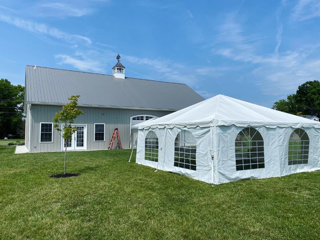 20x20 White Tent Rental in Bowleys Quarters, MD