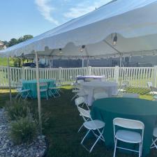 20x30 white frame tent with tables and chairs perry hall md 002 min