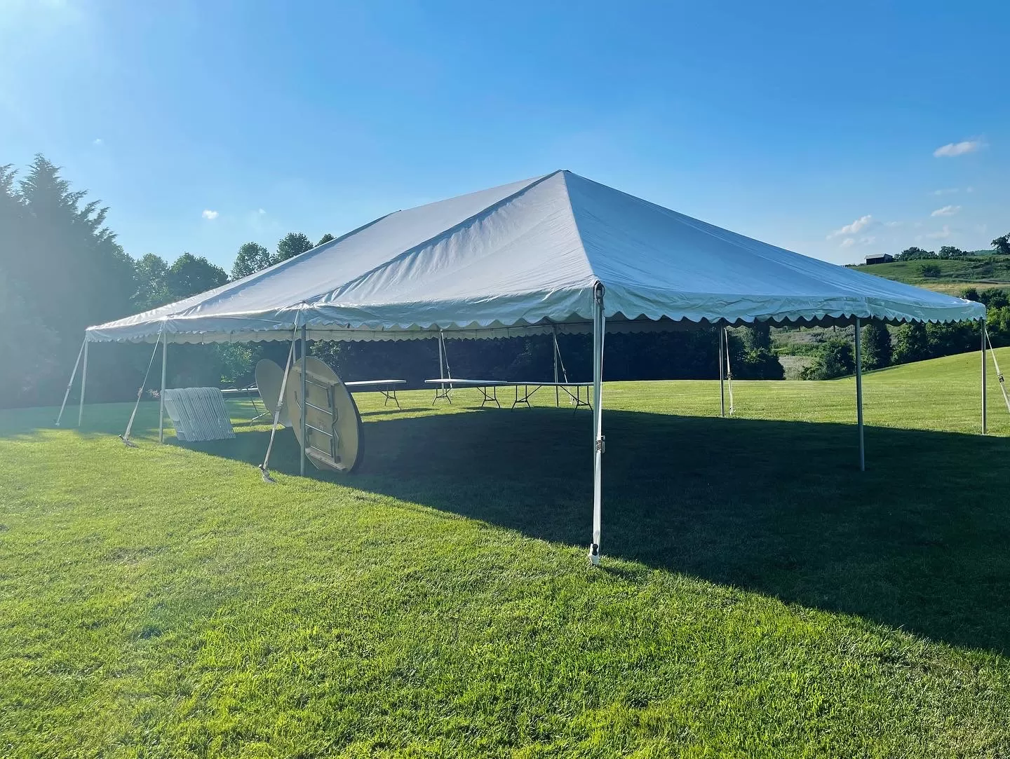 30x45 White Tent Rental in Fallston, MD