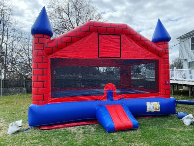 Red and Blue Brick Bounce House in Essex, MD