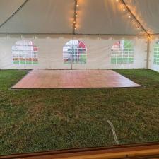 Tent rental with dance floor in middle river md 1