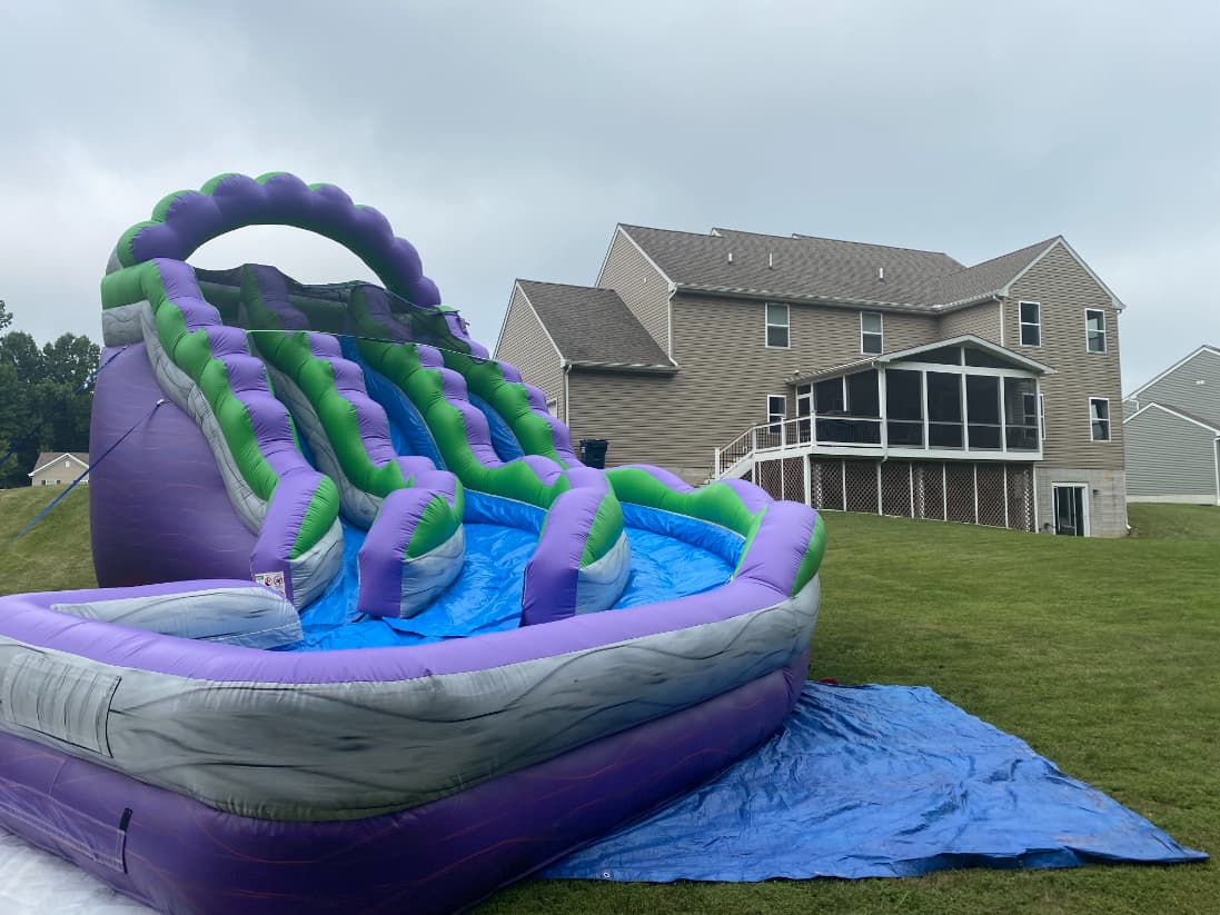 Waterslide rental port deposit