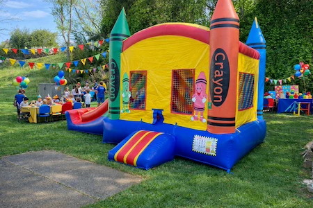 Crayon bounce slide