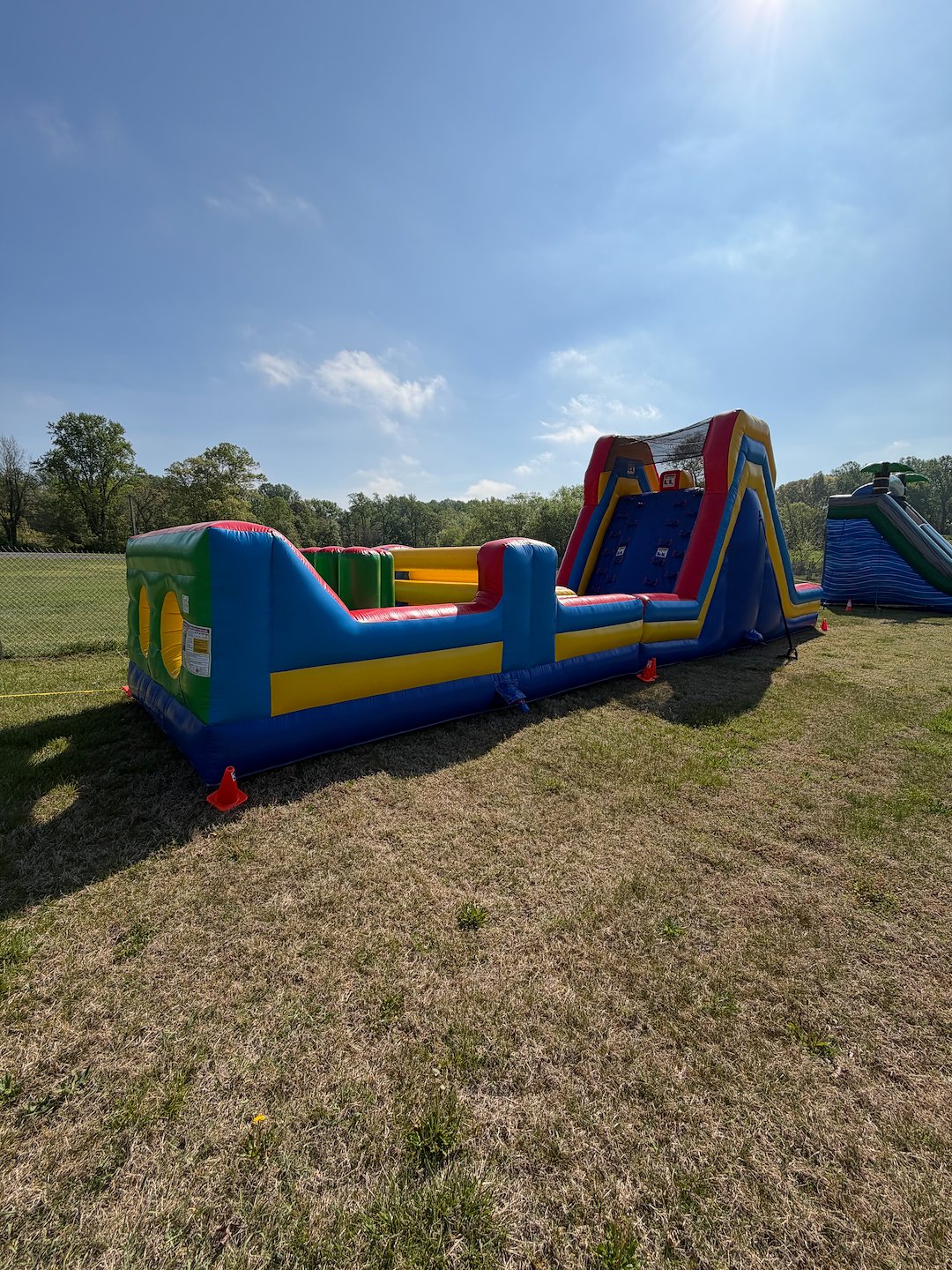 Bounce House, Inflatable Slide, and Obstacle Course for Chicken Wing Festival at Anne Arundel County Fairgrounds, MD!