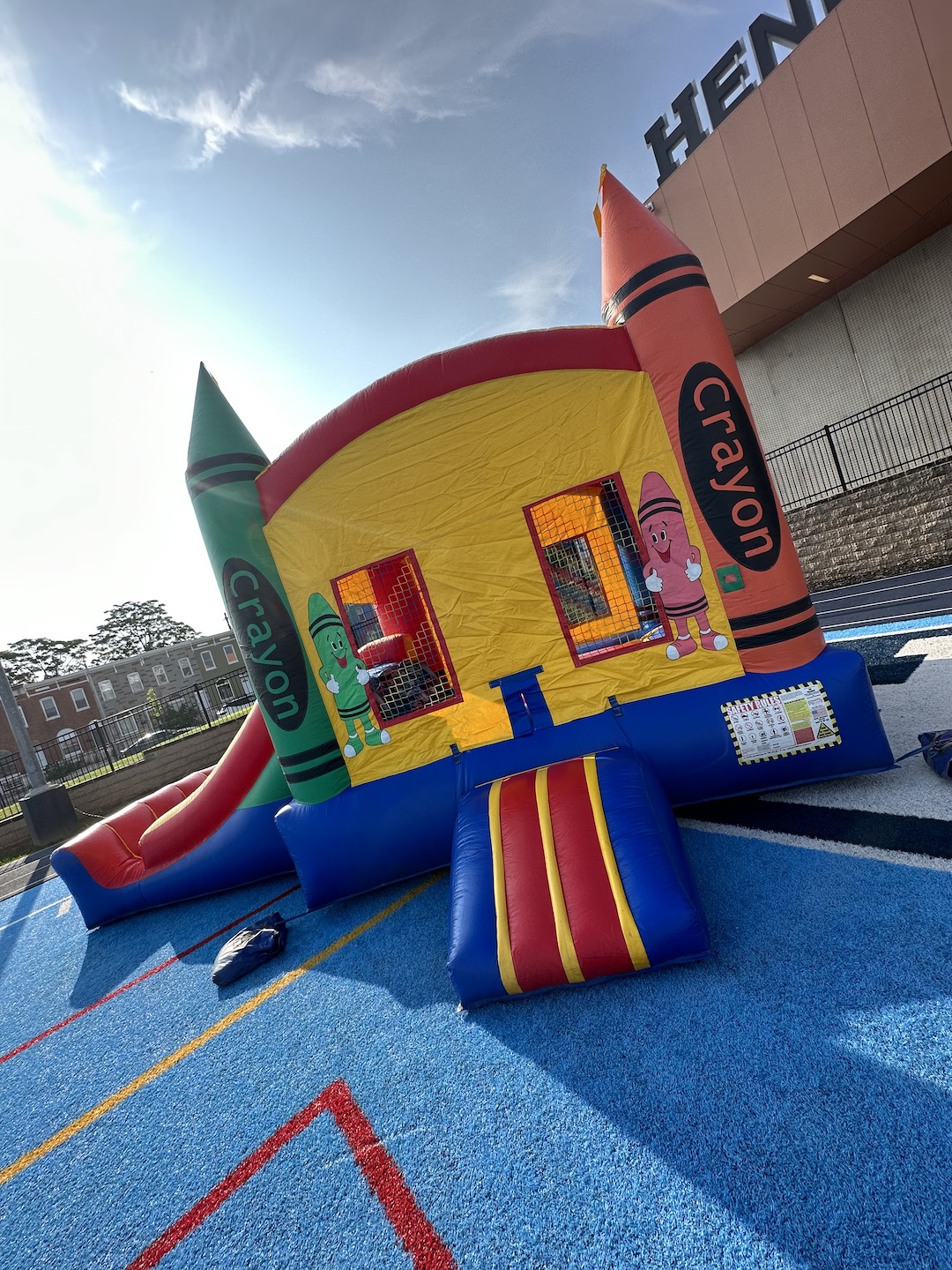 Bounce House with Slide and Inflatable Basketball in Baltimore, MD