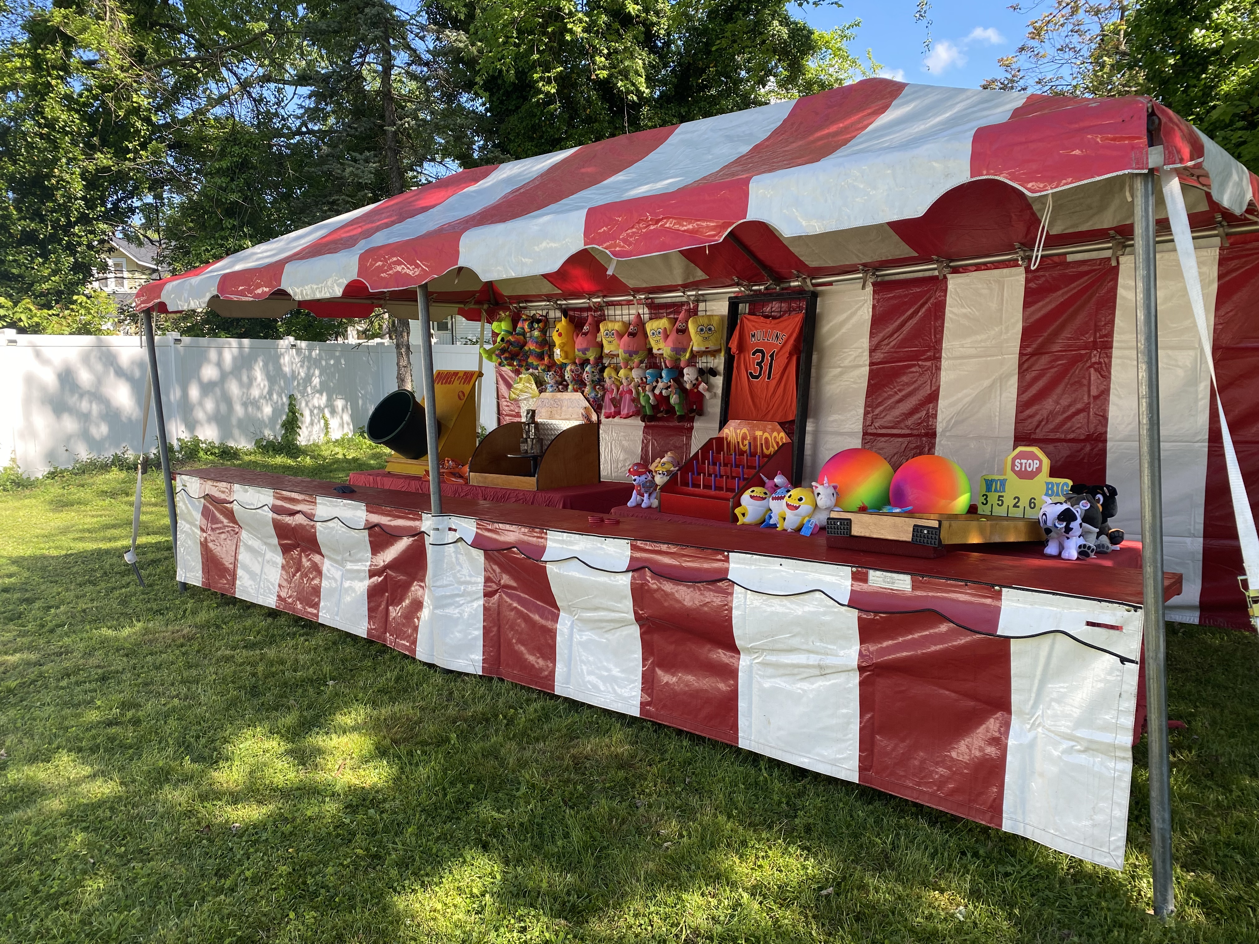 Carnival Game Booth Set Up in Baltimore, MD
