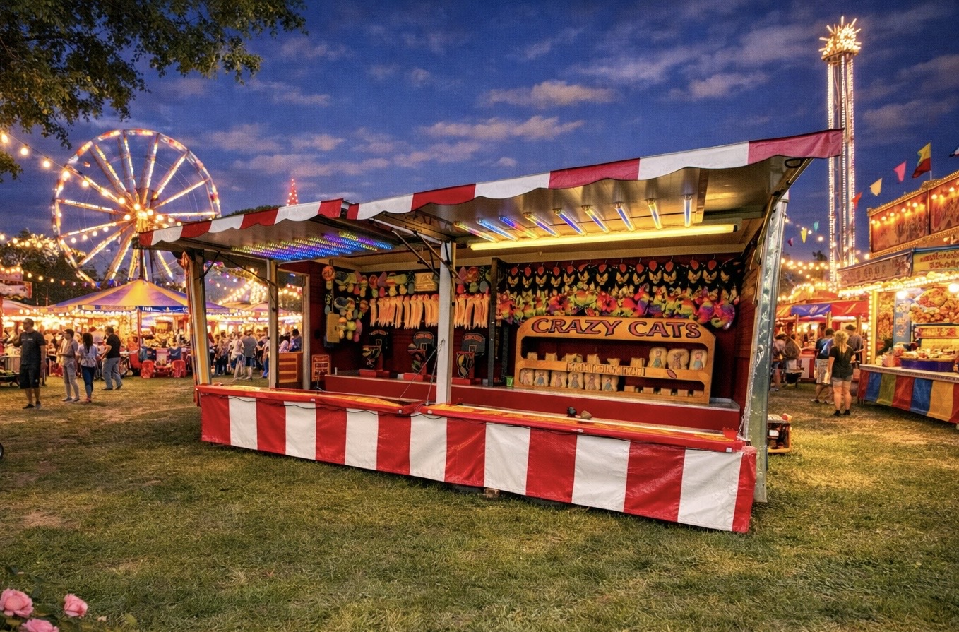 Carnival Game Trailers for Street Festival in Baltimore, Maryland