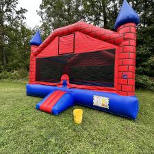 Extra-Large-Inflatable-Bounce-House-Set-Up-in-Essex-Maryland 0