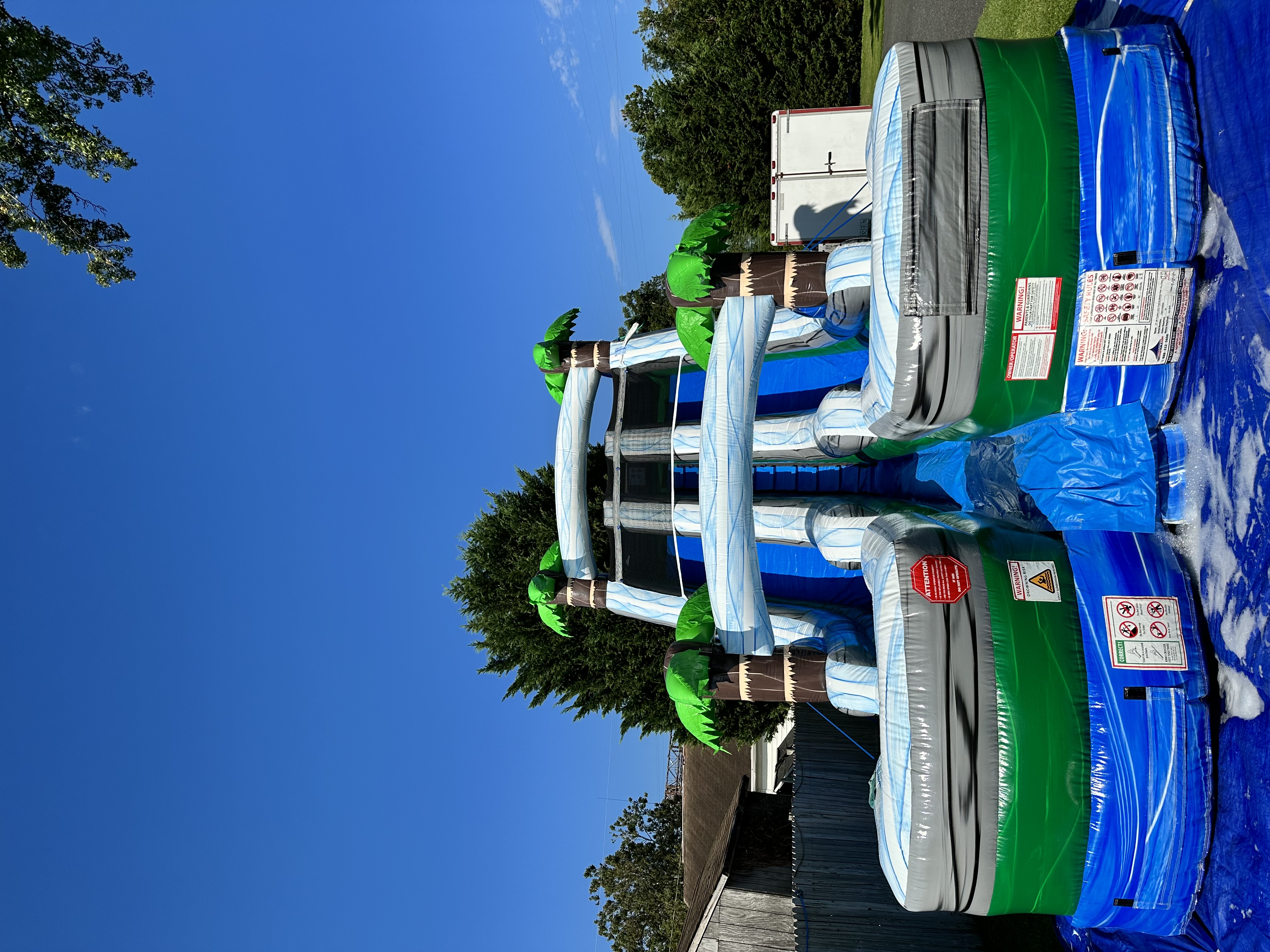 Extra Tall Inflatable Dual Lane Water Slide in Middle River, Maryland