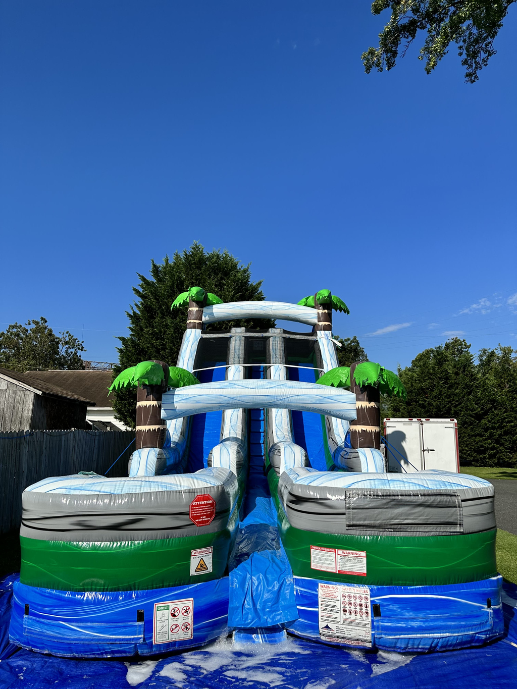 Extra Tall Inflatable Dual Lane Water Slide in Middle River, Maryland