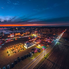 Heated-Frame-Tent-for-Christmas-Themed-Fundraiser-in-Bowleys-Quarters-Maryland 1