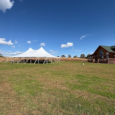 High-Quality-Large-Pole-Tent-for-Backyard-Wedding-in-Harford-County-MD 0