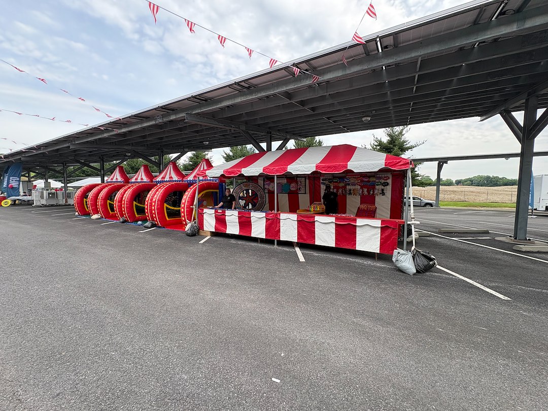 Huge Carnival Game and Inflatable Rental for Corporate Event at Volvo in Harford County, MD