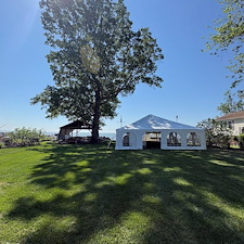Large-Backyard-Wedding-Tent-for-Ceremony-and-Reception-in-Bowleys-Quarters-MD 2