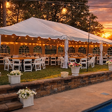 Large-Frame-Tent-for-Backyard-Wedding-in-Perry-Hall-Maryland 0