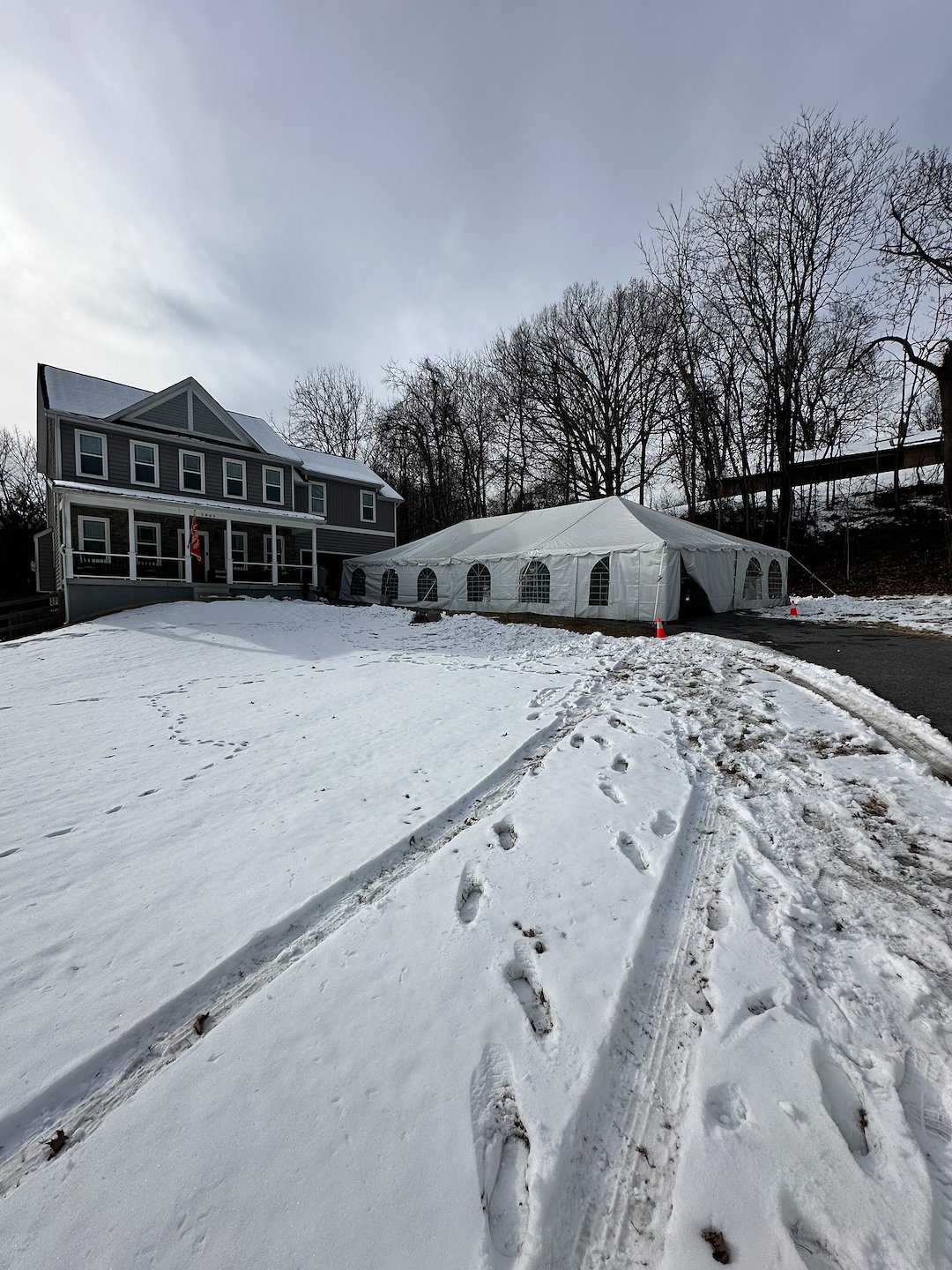 Large Heated Tent for Backyard Birthday Party in Perry Hall, MD