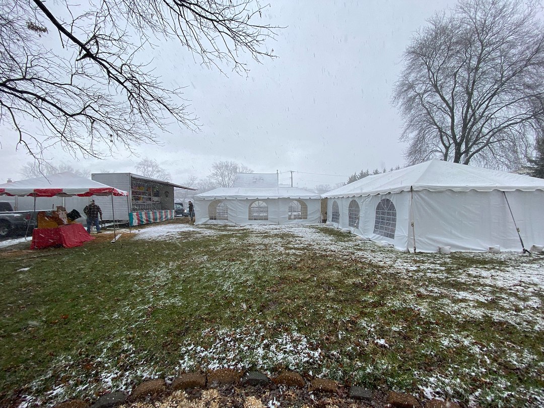 Large Party Tent for Backyard Carnival-Themed Party in Nottingham, MD