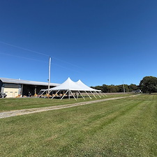Large-Pole-Tent-for-Farm-Wedding-in-Bel-Air-Maryland 2