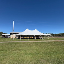 Large-Pole-Tent-for-Farm-Wedding-in-Bel-Air-Maryland 0