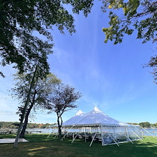 Large-Wedding-Pole-Tent-for-Wedding-Reception-in-Essex-MD 1