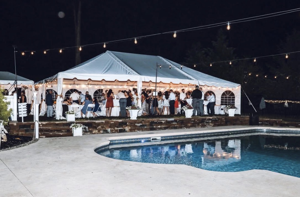 Large Wedding Tent for Backyard Wedding in White Marsh, MD