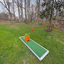 Portable-Mini-Golf-Rental-for-Golf-Themed-1st-Birthday-Party-in-Perry-Hall-Maryland 1
