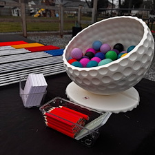 Wedding-Themed-Mini-Golf-for-Backyard-Wedding-in-Fallston-Maryland 1