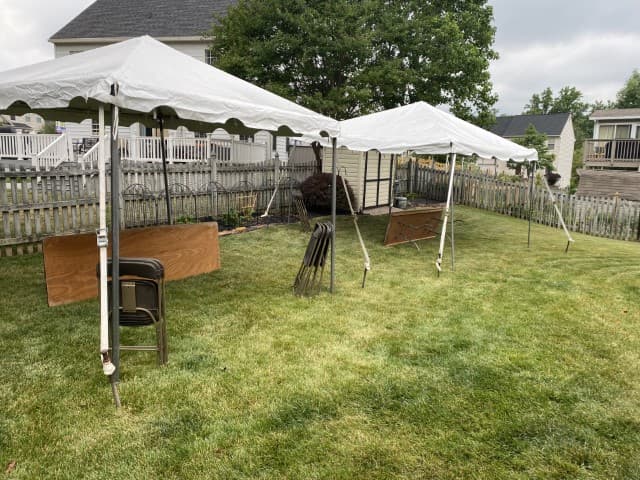 White Frame Tent in Rosedale, MD