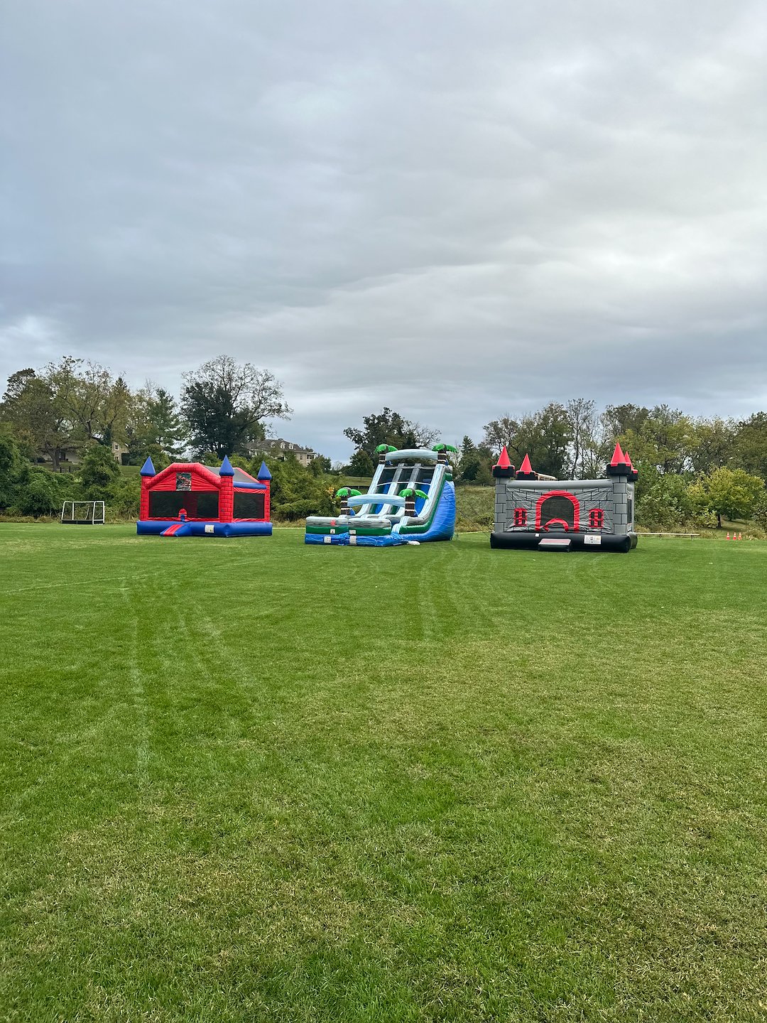 XL Bounce Houses, Inflatable Slides, and Moon Bounce for School Event in Pikesville, Maryland